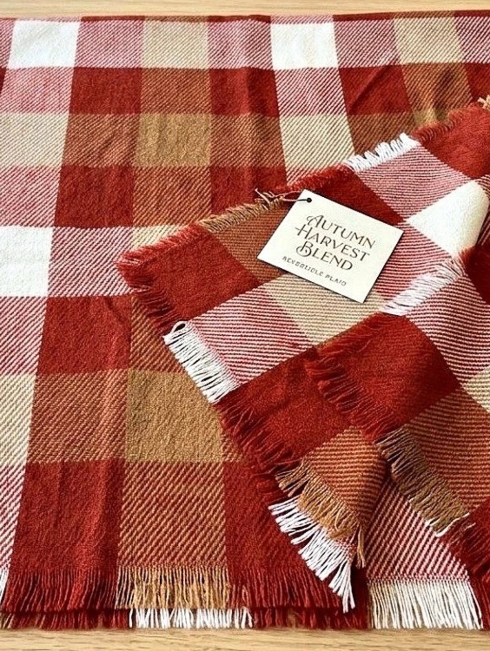 Soft Plaid Throw Blanket – Accessory Depot – 55x58 – Fringe